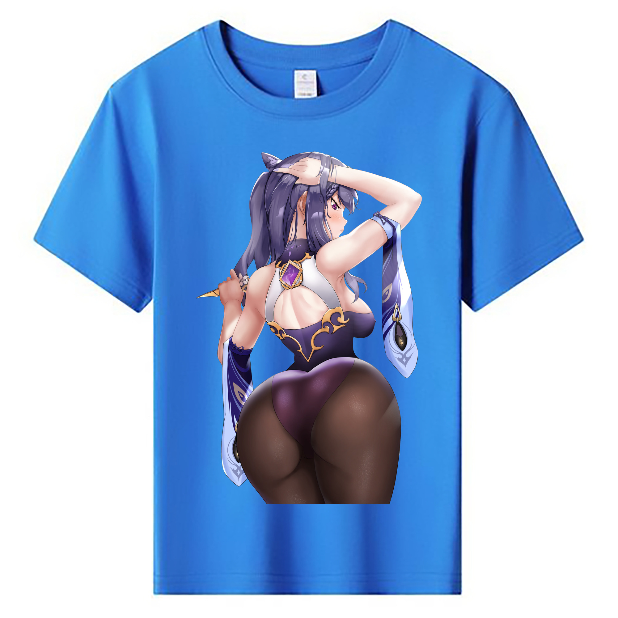 げんし神 刻晴 こくせい genshin Kokusei 綿100％キッズTシャツ（フロントプリント）